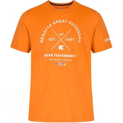 Playeras Regatta Cline Hombre Naranjas - Chile RPC706931